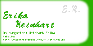 erika meinhart business card